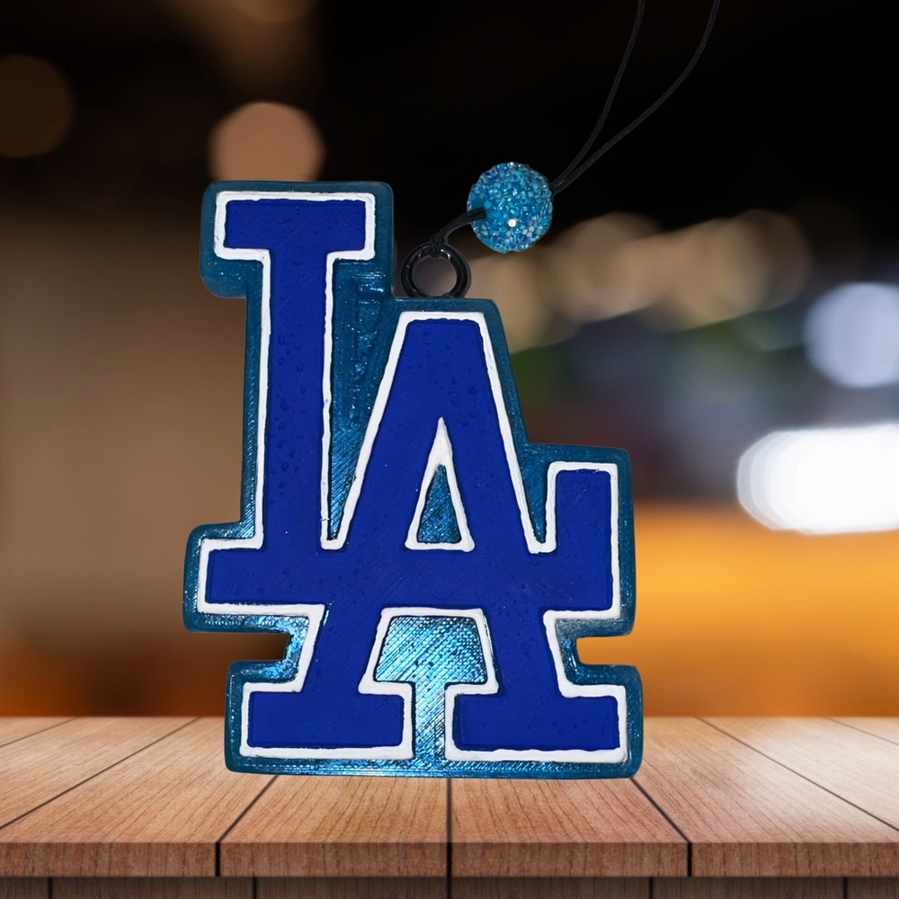 LA Dodgers Logo Hanging Air Freshener